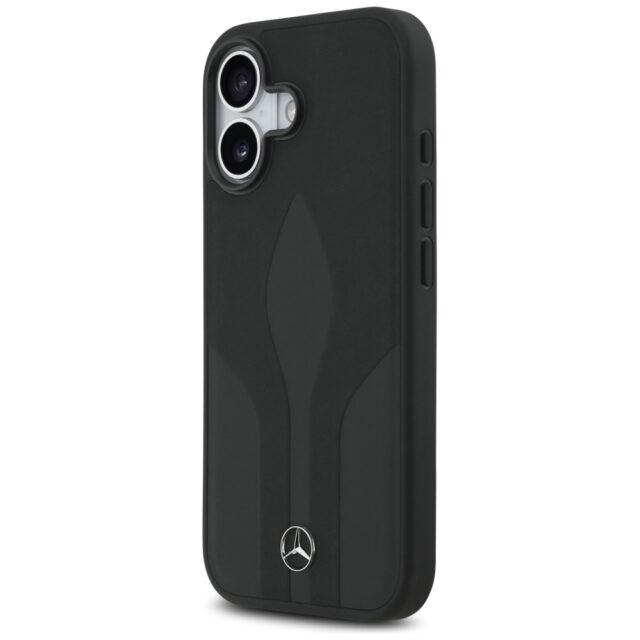 Case Mercedes Leather The Move MagSafe for iPhone 17 black - imagine 2