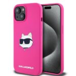 Karl Lagerfeld KLHMP15SSCHPPLF iPhone 15 / 14 / 13 6.1" fuschia hardcase Silicone Choupette He