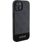 Guess GUHCP15SG4GLGR iPhone 15 / 14 / 13 6.1" grey hardcase 4G Stripe Collection - imagine 4