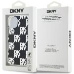 DKNY DKHCP15MHDLCEK iPhone 15 Plus / 14 Plus 6.7 inch black hardcase IML Checkered Mono Pattern - imagine 8