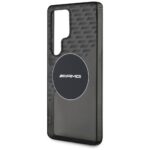 Case AMG Transparent Rhombs MagSafe for Samsung Galaxy S25 Ultra black - imagine 6