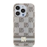 DKNY DKHMP15XHCPTSE iPhone 15 Pro Max 6.7 inch beige hardcase IML Checkered Mono Pattern & Printed S - imagine 3