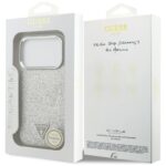 Case Guess Glitter Triangle Logo MagSafe for iPhone 17 Pro silver - imagine 8