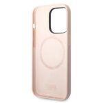 Karl Lagerfeld KLHMP14LSLKHLP iPhone 14 Pro 6,1" hardcase light pink Silicone Karl`s Head - imagine 7
