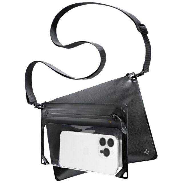 Case Spigen A640 Universal Waterproof Crossbag black - imagine 2