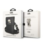 Karl Lagerfeld Handbag KLWBSAKHPK black Metal Karl Head - imagine 6