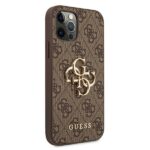 Guess GUHCP12M4GMGBR iPhone 12/12 Pro 6,1" brown hardcase 4G Big Metal Logo - imagine 4