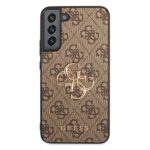 Guess GUHCS22M4GMGBR S906 S22+ brown hardcase 4G Big Metal Logo - imagine 3
