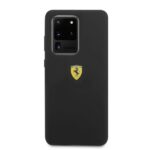 Ferrari Hardcase FESSIHCS69BK for Samsung Galaxy S20 Ultra (G988) Black Silicone Collection - imagine 3