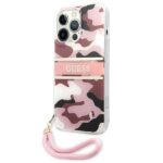 Guess GUHCP13LKCABPI iPhone 13 Pro / 13 6,1" pink hardcase Camo Strap Collection - imagine 2
