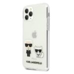 Karl Lagerfeld KLHCN65CKTR iPhone 11 Pro Max hardcase Transparent Karl & Choupette - imagine 2