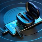 USAMS wireless lavalier microphone ENC 2.4G USB-C + 2x adapter ZB247 - imagine 5