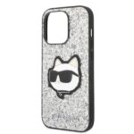 Karl Lagerfeld KLHCP14LG2CPS iPhone 14 Pro 6,1" silver hardcase Glitter Choupette Patch - imagine 6
