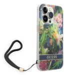 Guess GUOHCP14XHFLSB iPhone 14 Pro Max 6,7" blue hardcase Flower Strap - imagine 3