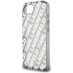 Case Karl Lagerfeld IML Repeat Logo for iPhone 16e silver - imagine 5