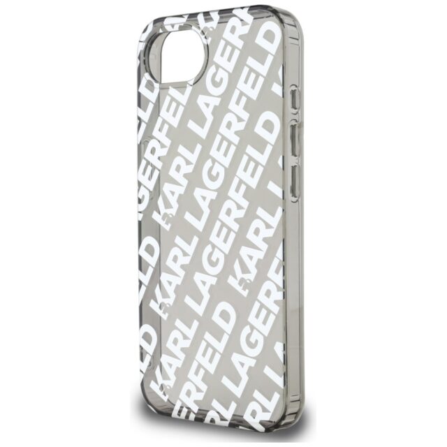 Case Karl Lagerfeld IML Repeat Logo for iPhone 16e silver - imagine 5