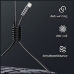 USAMS stereo earphones EP-46 USB-C black 1.2m HSEP4603 - imagine 7