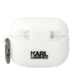 Karl Lagerfeld KLACAPSILKCW AirPods Proc over white Silicone Karl & Choupette - imagine 2