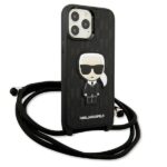 Karl Lagerfeld KLHCP13XCMNIPK iPhone 13 Pro Max 6,7" hardcase black Leather Monogram Patch and - imagine 3