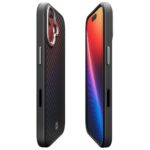 Spigen Enzo Aramid "T" Mag MagSafe Case for iPhone 17 Black Silver - imagine 6