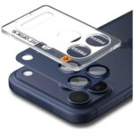 Ochrona na obiektyw aparatu Spigen        Glas.Tr Camera EZ FIT Optik Pro XL do Apple iPhone 17 Pro Max niebieski - imagine 2