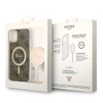 Guess Set GUBPN61H4EACSW Case+ Charger iPhone 11 6,1" brown hard case 4G Print MagSafe - imagine 10