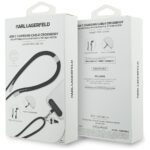Universal Karl Lagerfeld CBDY Ikonik Charm USB-C/USB-C Cable Lanyard Black - imagine 4