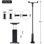 AWEI desk mount X3 4"-10.5" white long arm - imagine 5