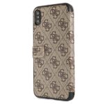 Guess GUFLBKI654GB iPhone Xs Max brown book 4G - imagine 5