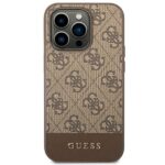 Guess GUHCP14XG4GLBR iPhone 14 Pro Max 6,7" brown hard case 4G Stripe Collection - imagine 3