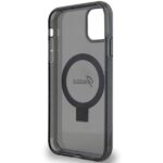 Guess GUHMN61HRSGSK iPhone 11 / Xr 6.1" black hardcase Ring Stand Script Glitter MagSafe - imagine 7