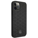 Mercedes MEHCP12LSPSBK iPhone 12 Pro Max 6,7" black hardcase Leather Quilted Embossed - imagine 4