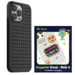 Zestaw Etui Pinit Dynamic + Emoji PiniPhone 14 Pro 6.1" czarny/black wzór 3