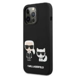 Karl Lagerfeld KLHCP13LSSKCK iPhone 13 Pro / 13  6,1" hardcase black Silicone Karl & Choupette - imagine 2