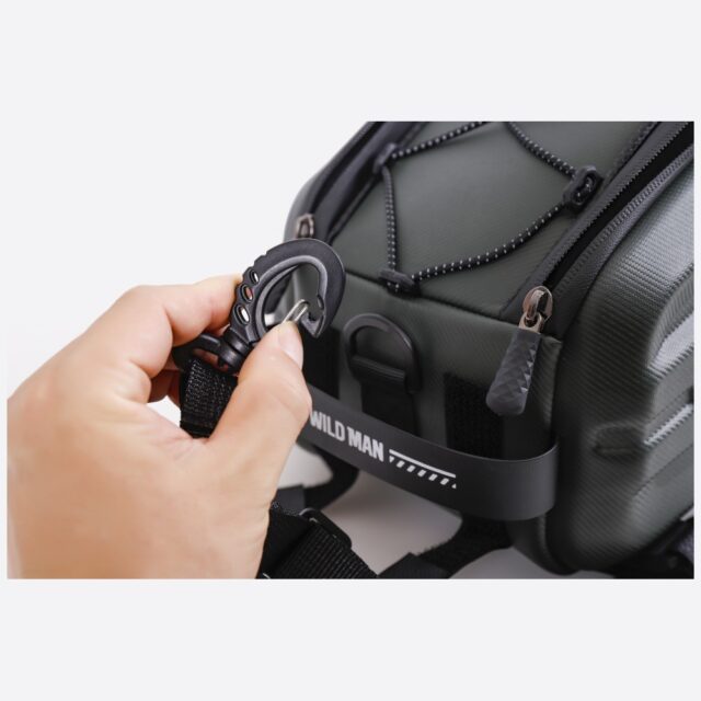 WILDMAN GD5 4L Bike Rack Case/Bag, Dark Green - imagine 7