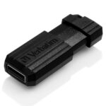 Verbatim USB-A 2.0 PinStripe Flash Drive 64GB black 49065 - imagine 2