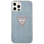 Guess GUHCP12MPCUJULLB iPhone 12/12 Pro 6,1" light blue hardcase Jeans Collection - imagine 3