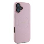 Guess GUHMP16MPGHSMMP iPhone 16 Plus 6.7" pink hardcase Grained Ring MagSafe - imagine 4