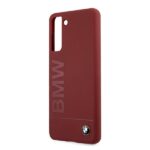 BMW BMHCS21MSLBLRE S21+ G996 red hardcase Silicone Signature Logo - imagine 6