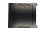 Extralink 9U 600x600 AZH Black | Rackmount cabinet | wall mounted, swing type - imagine 5