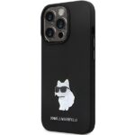 Karl Lagerfeld KLHCP14XSMHCNPK iPhone 14 Pro Max 6.7" black hardcase Silicone C Metal Pin - imagine 2
