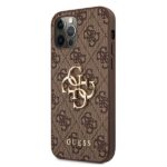 Guess GUHCP12M4GMGBR iPhone 12/12 Pro 6,1" brown hardcase 4G Big Metal Logo - imagine 2