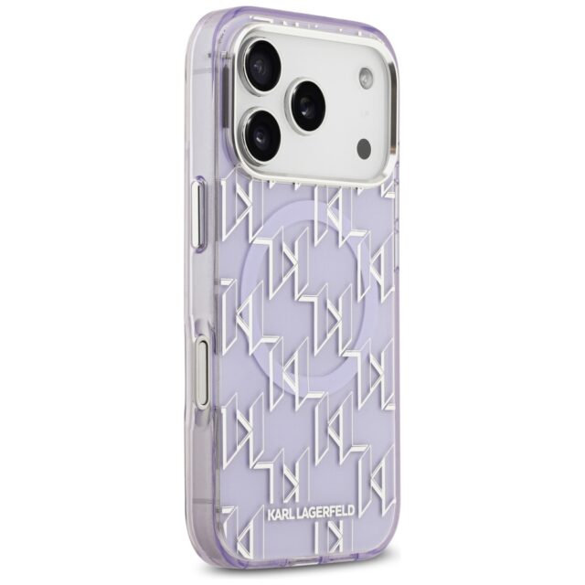 Karl Lagerfeld IML KL Monogram MagSafe Case for iPhone 17 Pro Purple - imagine 4