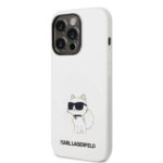 Karl Lagerfeld KLHMP14LSNCHBCH iPhone 14 Pro 6,1" hardcase white Silicone Choupette MagSafe - imagine 2