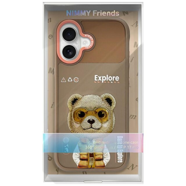 Case Nimmy Cool&Cute 2.0 Bear for iPhone  17 beige - imagine 7