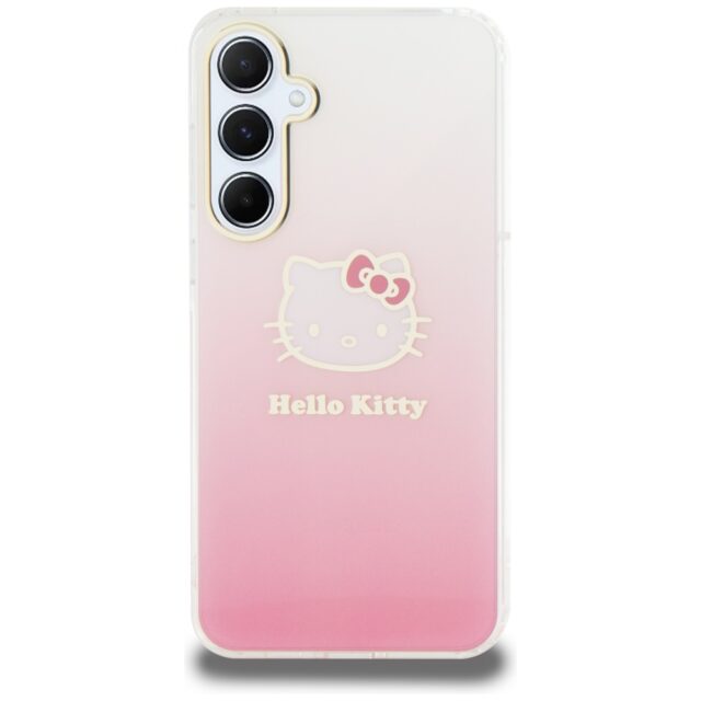 Hello Kitty HKHCSA55HDGKEP A55 A556 pink hardcase IML Gradient Electroplating Kitty Head - imagine 3