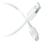 3MK Hyper Cable USB-A - Micro USB1.2m 5V 2,4A White cable - imagine 5