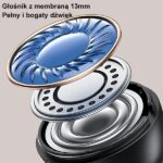 USAMS Bluetooth 5.3 TWS US14 Series dual mic wireless earphones blue BHUUS03 - imagine 5