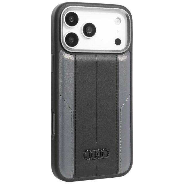 Case Audi A6 Synthetic Leather MagSafe for iPhone 17 Pro Max black - imagine 2