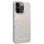 Karl Lagerfeld KLHCP14XLGMMSV3 iPhone 14 Pro Max 6,7" hardcase silver Monogram Iridescent - imagine 3